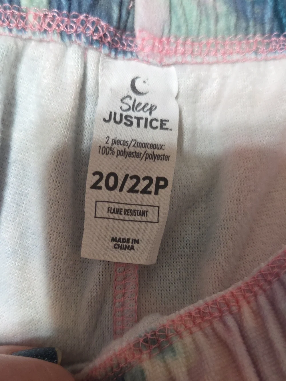 Plus 20/22 Justice Tie-Dye 'Best' & 'Friends' Pajama Sets -womans 14/16